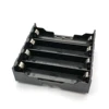 Soporte caja batería para soldar, alta calidad, 18650, 4 Uds., 18650 en paralelo, 3,7 V, Polo negro ► Foto 3/6