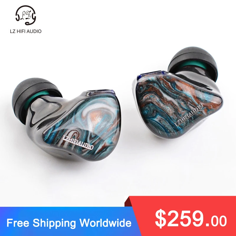 LZ A4 PRO HIFI In-Ear Earphone 1 CNT Diaphragm DD + 3 Knowles BA Resin Headset Replaceable Filter and Cavity Tuning Hole IEM A7 |