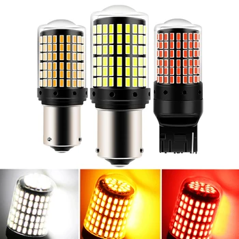 

1PCS 1156 BA15S P21W BAU15S PY21W LED T20 7440 W21W W21/5W 1157 BAY15D led Bulbs 144smd CanBus lamp For Turn Signal Light 12V