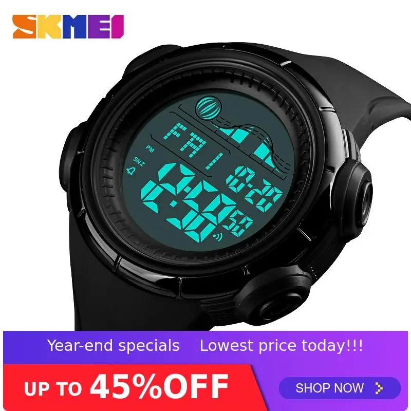 SKMEI 1379 Top Brand Luxury Mens Watches 50m Waterpfoof Digital Calories Tracker Wristwatch Man Sport Watch 1