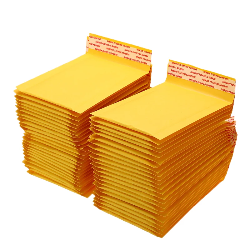 

4 sizes 10 Pcs Kraft Paper Bubble Envelopes Bags Padded Mailers Shipping Envelope With Bubble Mailing Bag