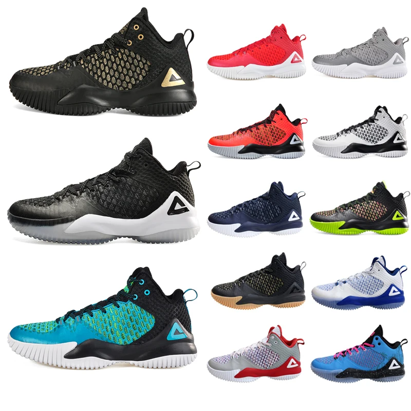 

PEAK Lou Williams Men's Shoes Street master Basketball Shoes Breathable Lace Up Trainers Sports Men's Sneakers