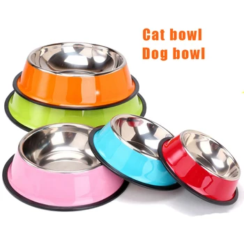 

Double Pet Bowls Dog Food Water Feeder Stainless Steel Pet Drinking Dish Feeder Cat Puppy Feeding Supplies Small Dog Accessories
