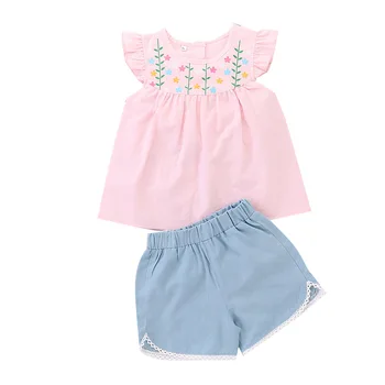 

Summer Princess Floral Sleeveless Vest Tops Dress+Shorts Newborn Baby Girls Clothes Sets 2Pcs Baby Girl Outfits