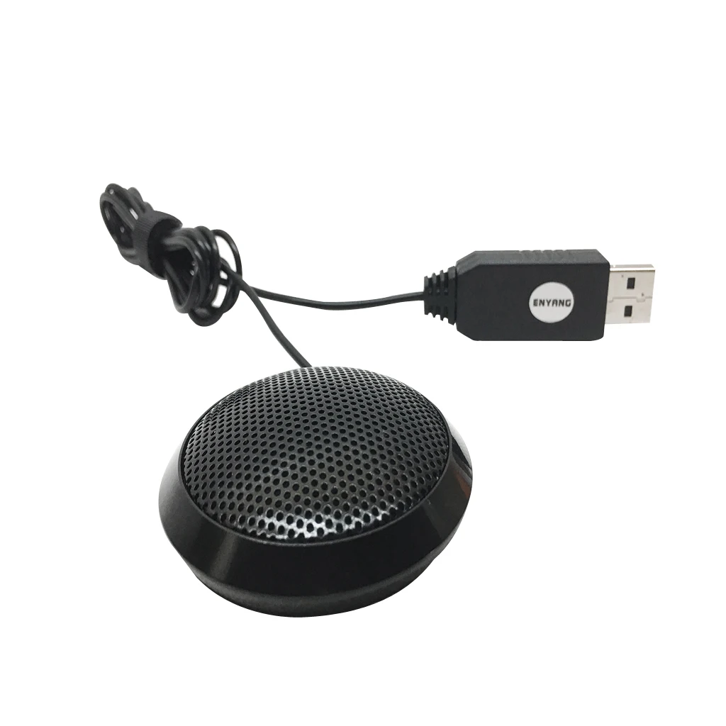 1 шт черный USB входной микрофон переносной микрофон динамик с проводом