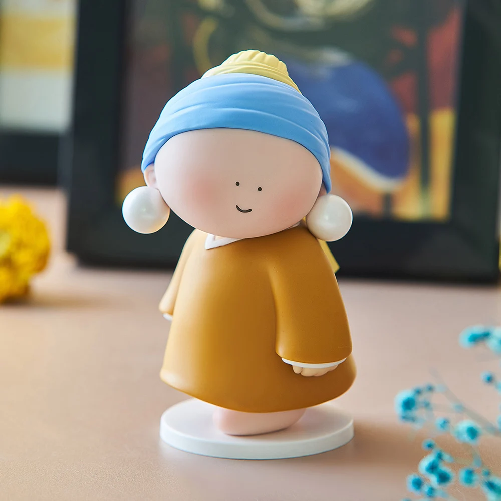 Nordic Abstract Art Character Resin Statue Great Artist Decoration Statue Van Gogh Son of Humanity Monalisa Room Decoration Gift