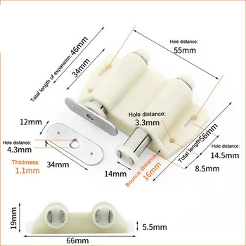 Magnetic Push Latches Double Cabinet Catches Kitchen Door Stopper Drawer Latch Soft Close Push to Open Magnetic Hardware