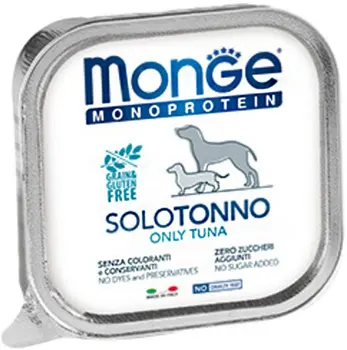 

MONGE MONGE DOG MONOPROTEIN SOLO monobelkovye for adult dogs pate with tuna 150 gr