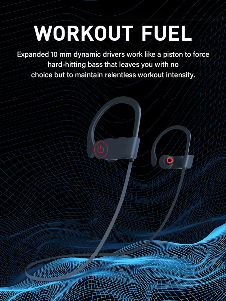 Спортивные Bluetooth наушники с шумоподавлением и микрофоном|Наушники гарнитуры| |