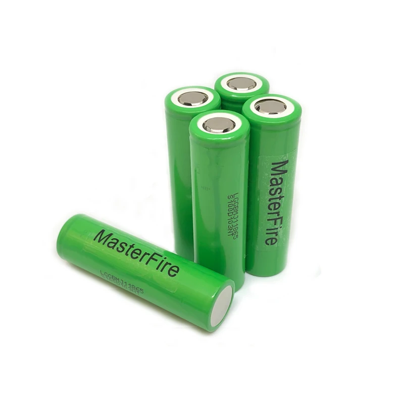 

MasterFire 10pcs/lot Original LG MJ1 Chem 18650 INR18650MJ1 10A discharge lithium battery cell 3500mah flashlight batteries