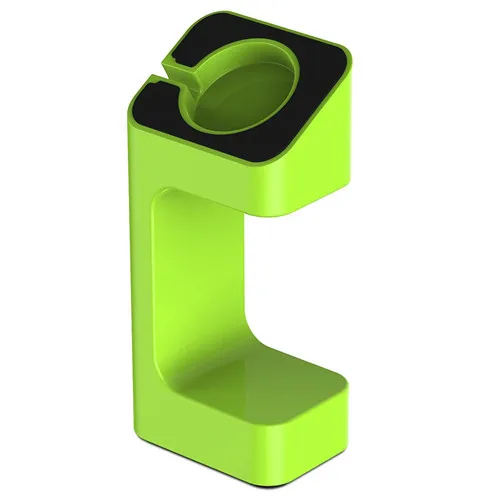 Зарядное устройство Подставка для Apple Watch band 4 3 5 44 мм 40 мм iWatch ремешок 42 мм/38 мм зарядная станция пластиковый кронштейн аксессуары для часов - Цвет ремешка: green