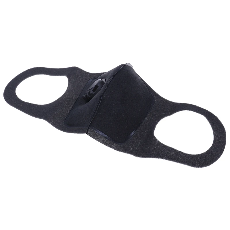 Half Face Mouth Mask With Breath Valve Washable Unisex Sponge Dustproof PM2.5 Pollution Wide Straps Reusable Muffle Respirator