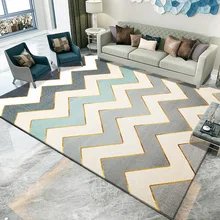 Простой ins скандинавские современные полосатый ковер модель гостиная комната спальня полный кровать-кровать ковер теплый и красивый коврик