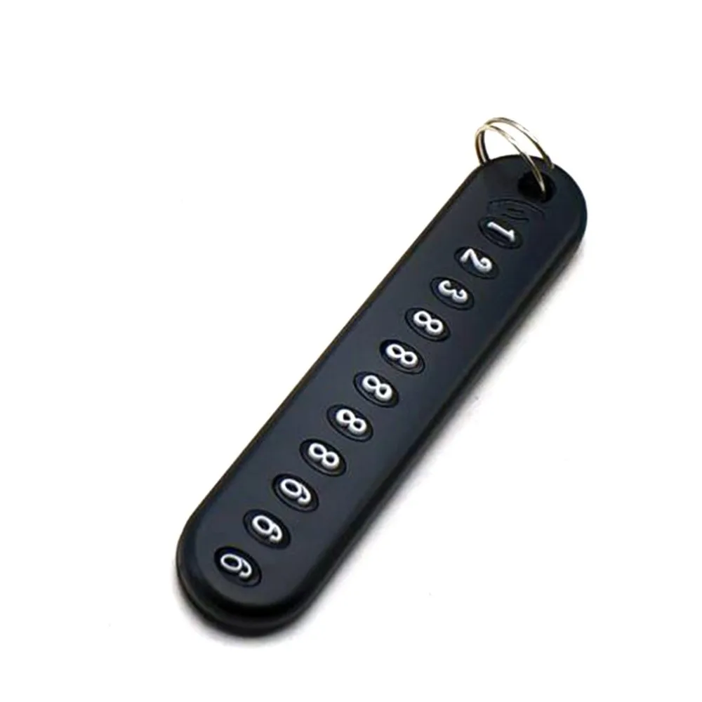 Diy ключ номер анти-потеря Автомобильный ключ анти-Выкл Номер карты украшение с кольцом для ключей карта телефон цифровая доска автомобиля доска рамка