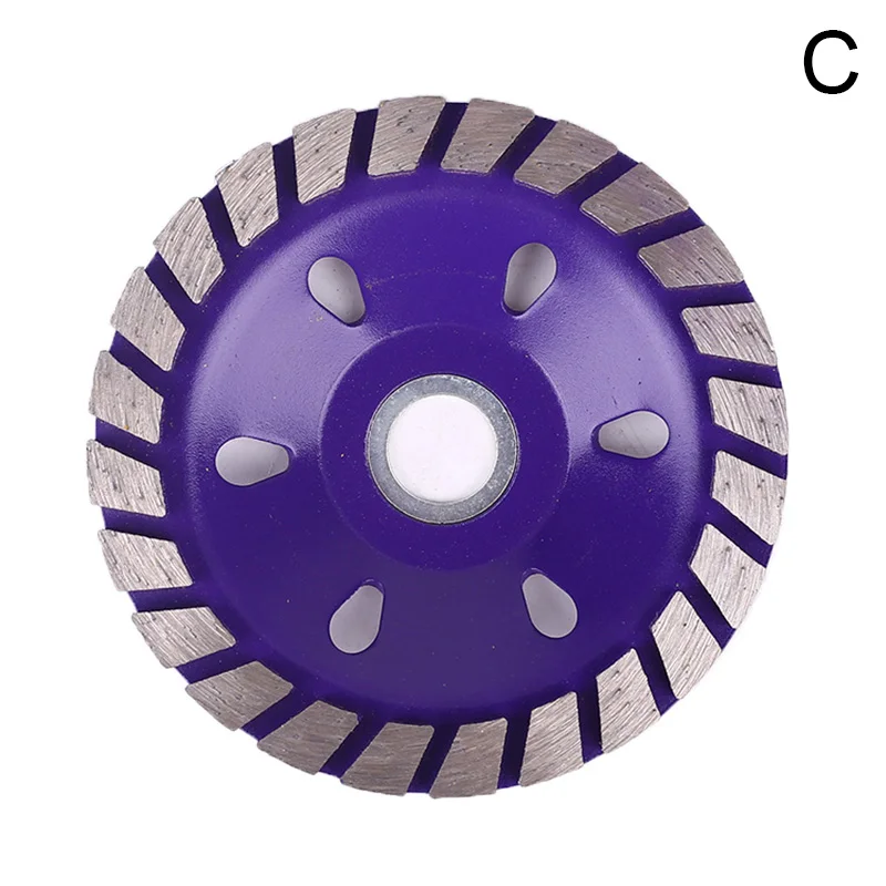 purple-C 1 шт. алмазный шлифовальный диск колеса бетона чашки диск кладка камня инструмент 100 мм CLH@ 8 - Цвет: purple-C