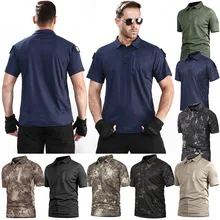 Высококачественная Мужская тактическая футболка с коротким рукавом для охоты, пешего туризма, страйкбола, пейнтбола, армейского камуфляжа, рубашка для рыбалки, охоты