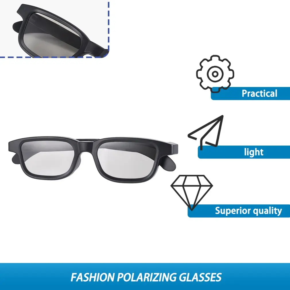 G90 Passive 3D Glasses Polarized Lenses For Cinema Lightweight Portable For Watching Movies For Presents