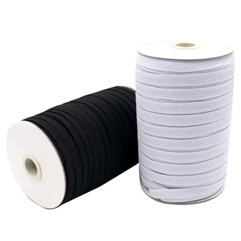

Elastic Rope Rubber Band 3mm 5/6/8/10/12mm Black White Elastic Bands Sewing For Mask Elastic Ribbon String Mask Ear Cord 5Meter