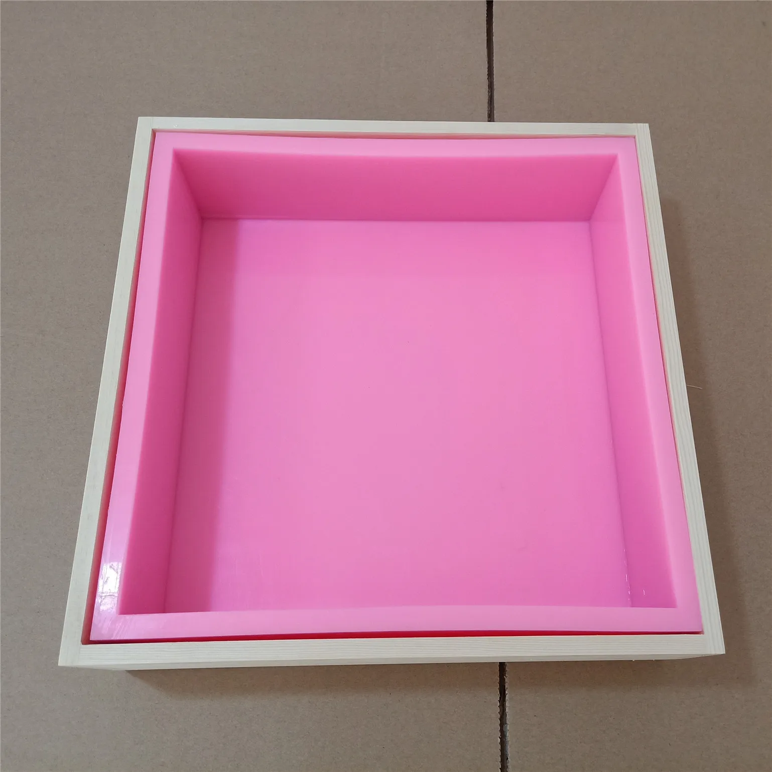 Flexible Liner Loaf Soap Mould Handmade Soap Molds for CP Making With Wooden Box and Lids Mold