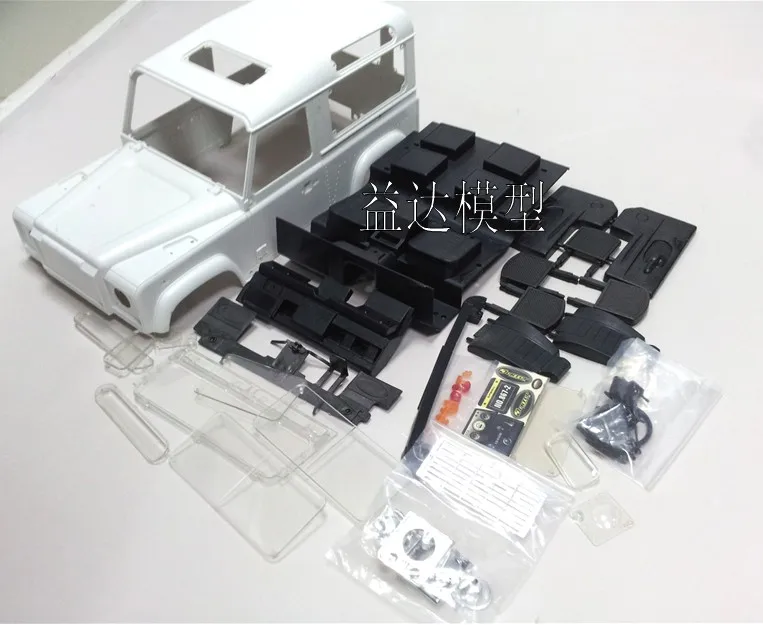1/10 RC Рок Гусеничный белый корпус для 1/10 D90 Lannd rover defender