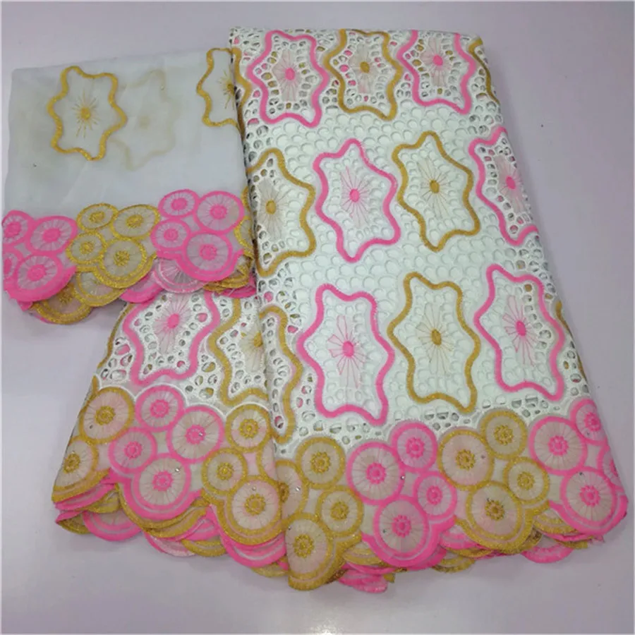 Африканская сухая кружевная ткань, высокое качество, хлопок, кружево, горячая Распродажа, швейцарская вуаль, кружевная ткань из Дубая, африканская ткань, 7 ярдов