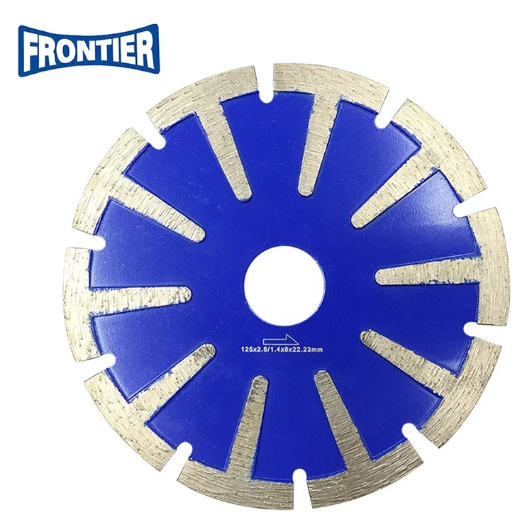 

5inch 125mm segmented dry cutting blade with T shape protection teeth