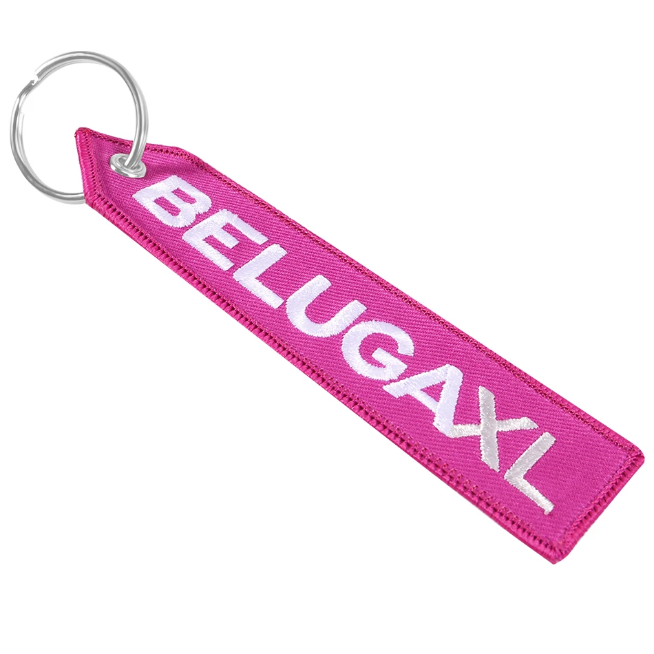 Double-sided Embroidery AIRBUS Keychain A320 Aviation Key Chain for Aviation Gift Porte Clef Keychains for Flight Crew (2)