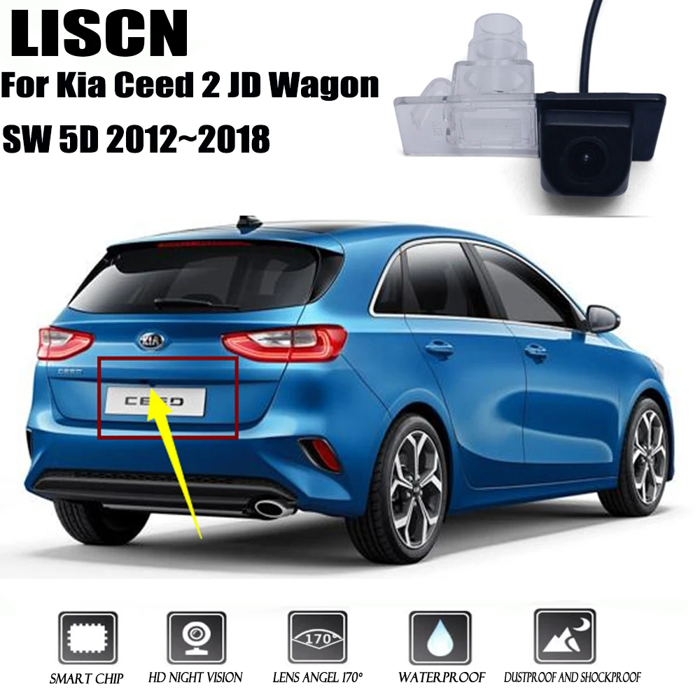 Камера заднего вида для Kia Ceed 2 JD Wagon SW 5D 2012 ~ 2018 CCD камера ночного видения номерной