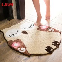 Мультяшная Подушка, коврик для двери, ванная комната, нескользящий коврик в дверь, спальня, кухня, толкающий и вытяжной дверной коврик, коврик для ног