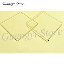 Кварцевая стеклянная подложка-10*10*0,5 окно из кварцевого стекла пластина-покрытие-тонкая Полировка