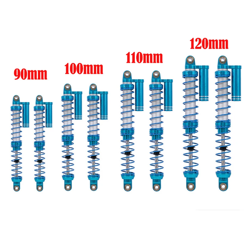 

2Pcs 90mm/100mm/110mm/120mm Pressure Damper Shock Absorber for TRX-4 SCX10 D90 D110 Axial Wraith RC Crawler Car Spare Parts
