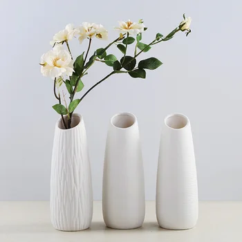

Ceramic Vases Nordic White/Black Tabletop Vase Nordic Home Decoration Black Vase for Wedding Decoration Creative Gift LC