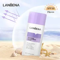 LANBENA Purple Whitening Uv Sunscreen Cream SPF50+ Face Sunblock Body Sun Protection Solar Lotion Moisturizing Daily Care 40ml 1