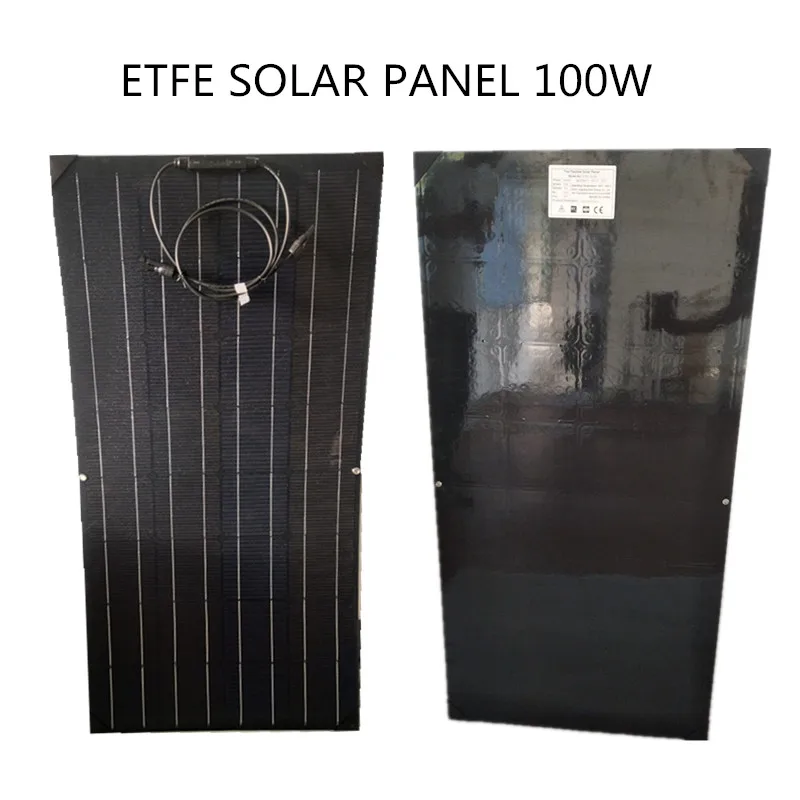 

2019 High Efficiency Sunpower 12V 100W Semi Flexible Solar Panel for Caravan