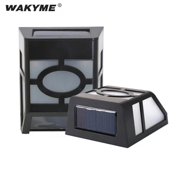 

WAKYME 2 LED Solar Light Outdoor Garden Solar Lamp Waterproof Solar Powered Wall Light Floodlight for Path Stair Fence Street