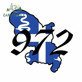 

EARLFAMILY 13cm x 12.7cm for Martinique Fine Decal Vinyl Car Sticker Waterproof Body for Car Refrigerator Motorcycle