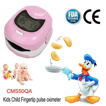 

CMS50QA Children Kids Pulse Fingertip Oximeter Portable Blood Oxygen Saturation Tester Mini Spo2 Machine Pulse Rate Monitor