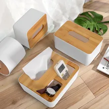 Пластиковая коробка для одноразовых салфеток, твердый деревянный держатель салфеток, чехол с деревянной крышкой, органайзер, украшение для дома, кухни и ткань для ванной, коробка