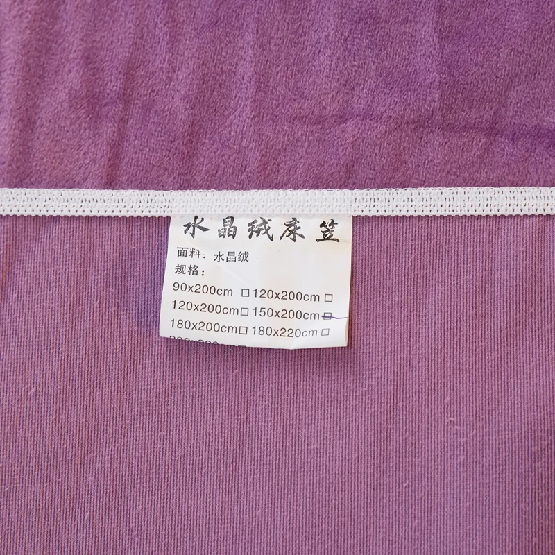 Простыня ярко-фиолетовая Твин Полный queen King size мягкая фланелевая флисовая удобная эластичная простыня сплошной цвет домашний текстиль