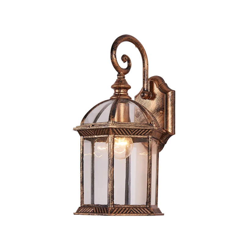 Outdoor Vintage Wall Lamp E27 Bulb Sconce Light Fixtures Retro LED Wall Lamp Porch House Home Yard Garden Lighting Black Bronze 2