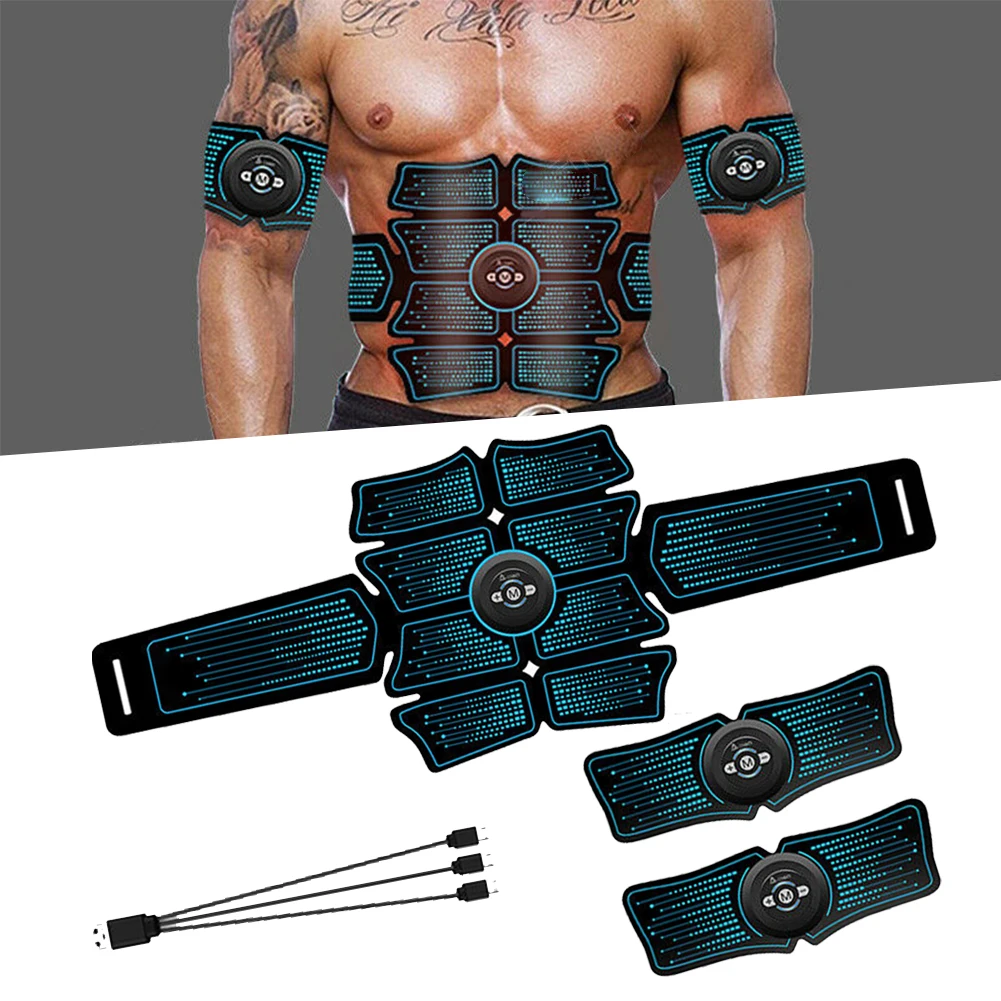 Trainer Easy Operate Gym Body USB Charging Toner Fitness Home Belt Abdominal Muscle Stimulator Massage Fat Burning Exercise | Спорт и