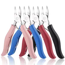 

Stainless Steel Nail Cuticle Scissors Foot Care Toe Thick Finger Clippers Toenails Nippers Dead Skin Remover New Pedicure Tools
