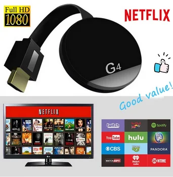 

Wireless smartphone to HDMI,Wireless display casting dongle MiraScreen Screen mirroring Wecast DLNA/Airplay,support Netflix Yout