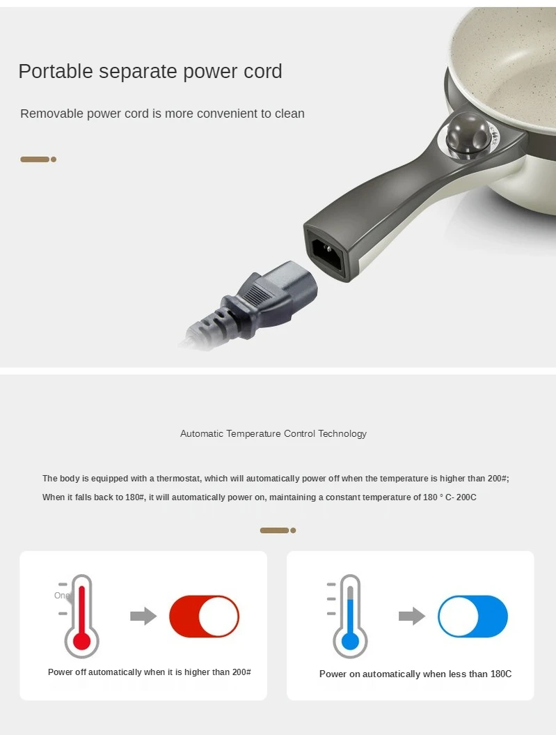Home Multifunction Mini Electric Egg Omelette Cooker Eggs Boiler Food Steamer Pancake Fried Steak Non-stick Frying Pan