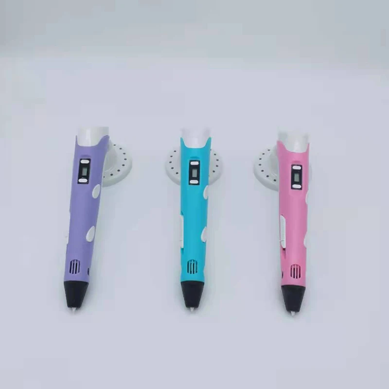 3D Pen DIY Drawing Pens with LCD Display 3d Printing Pen for Kids with PLA Filament 1.75mm Christmas Birthday Gift