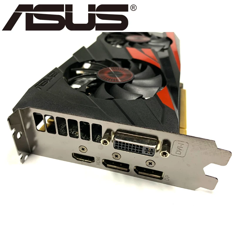 Видеокарта ASUS GTX 960 бывшая в употреблении 128 битные видеокарты с памятью GDDR5 2 ГБ