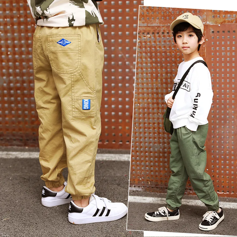 

Childrenswear Boys' Casual Pants Spring Clothing 2019 New Style Children Loose-Fit Korean-style Pants Closing Trousers Big Boy S
