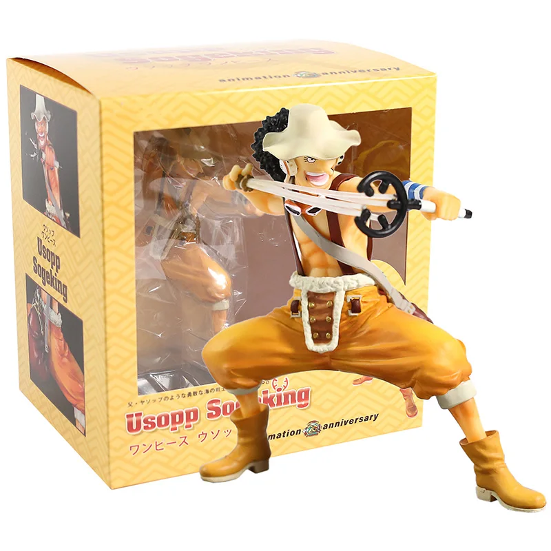 Аниме 1/8 масштаб окрашенная фигурка один кусок 20-летия ноль аниме Ver. Sogeking Usopp экшен-фигурка из ПВХ игрушки Brinquedos - Цвет: box
