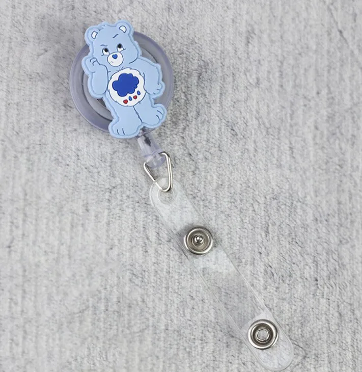 1 шт. милый уход медведи выдвижной значок катушка силиконовый мультфильм студента медсестры ID Имя карты держатель значка канцелярские принадлежности