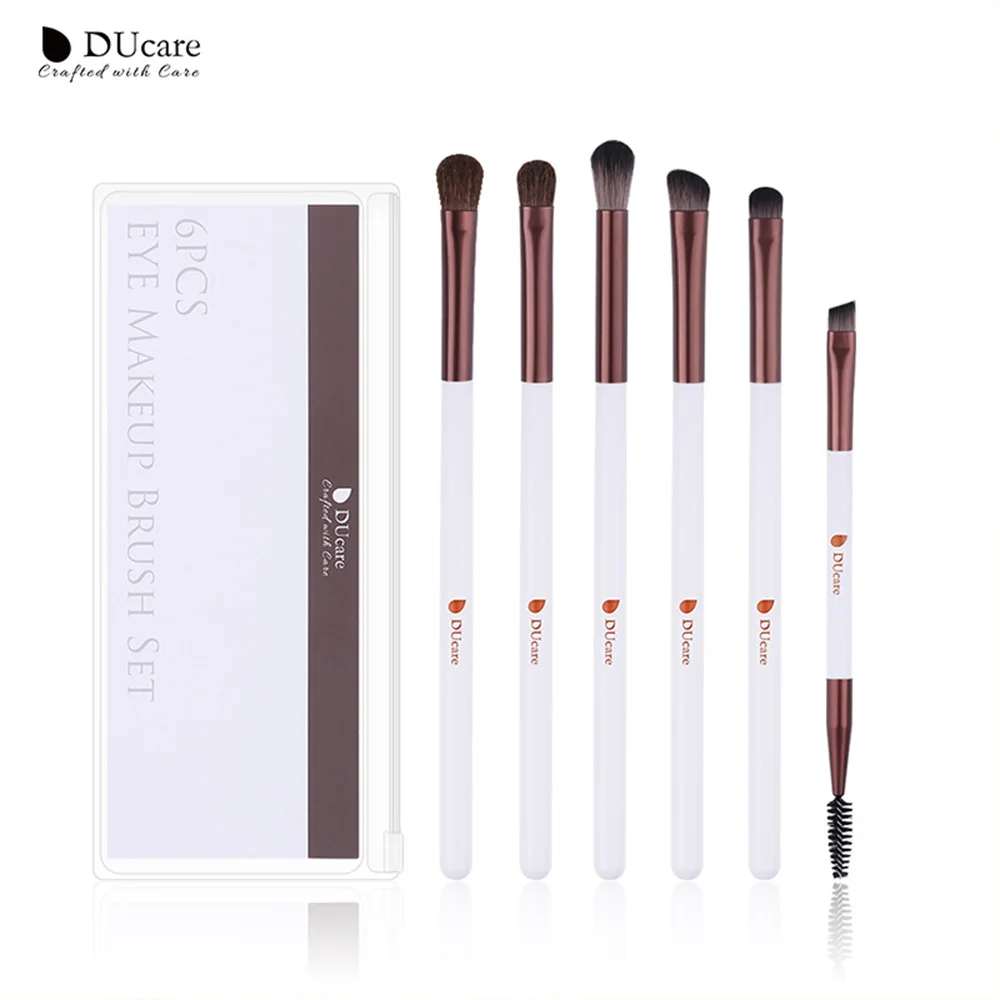 DUcare Eye Makeup Brush 5-7PCS Eyeshadow Makeup Brushes Set Soft Synthetic Hairs&Real Wood Handle For Eyeshadow Eyebrow Blending